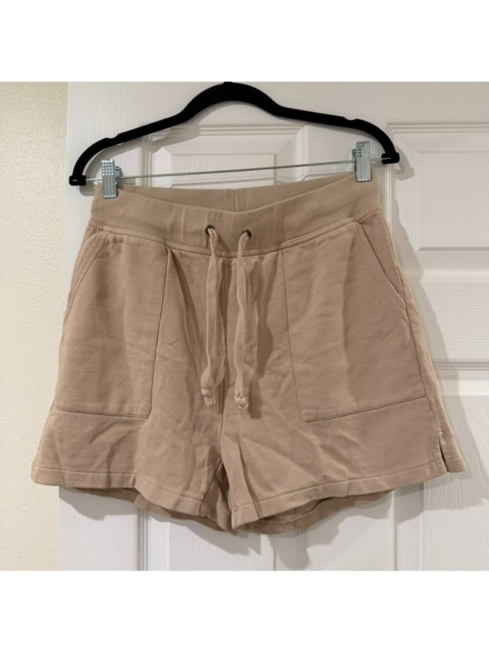 ABLE Cotton Tan Lounge Sweat Shorts Size Medium